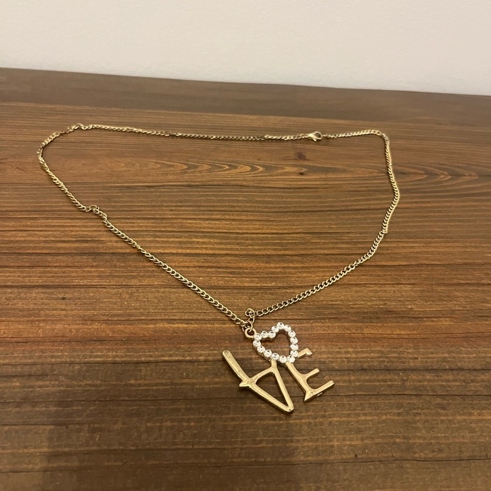 Love Necklace - Costume Jewelry - Good Condition